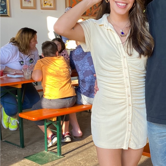 With Jean Alexa Dress - Buttercream - Picture 1 of 2
